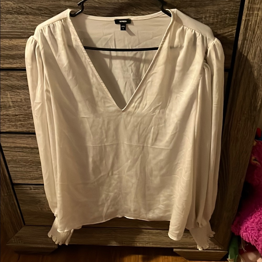 Express Cream Puff Sleeve Blouse